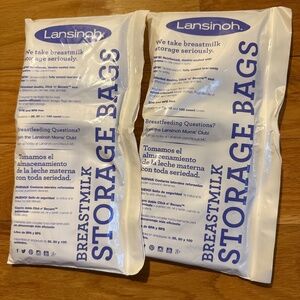 Lansinoh Breastmilk Storage Bags and Medela Quick Clean Micro Steam Bags